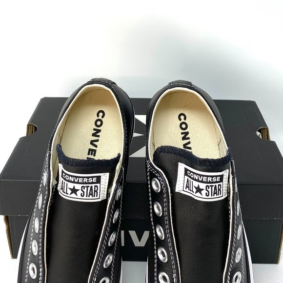 Converse Chuck Taylor AS SLIP Leather Black Women's Size 164976C - Picture 5 of 9